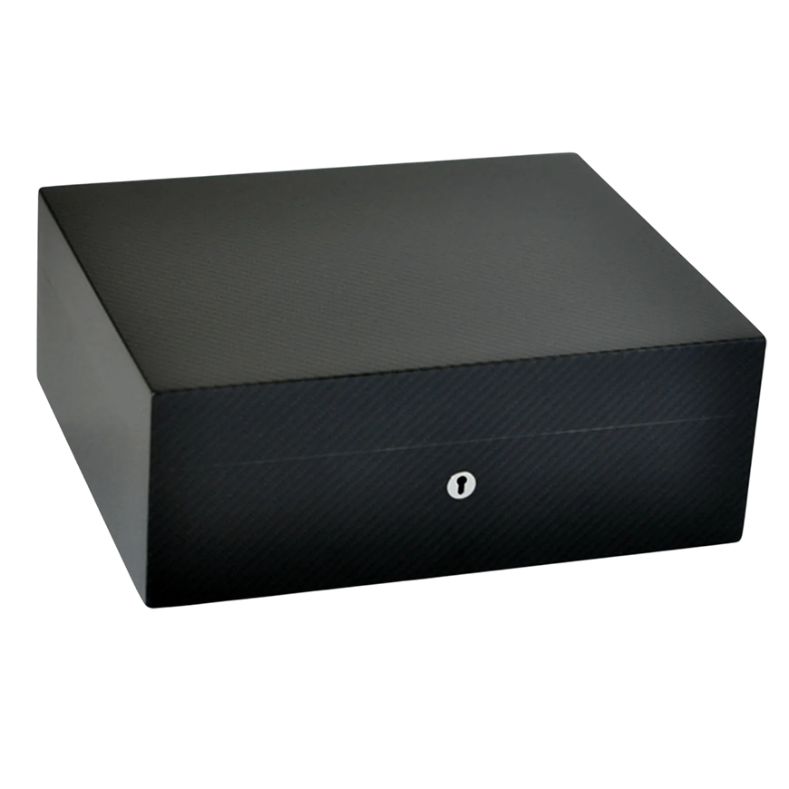 Elie Bleu Wooden Humidor Carbon For 75 Cigar