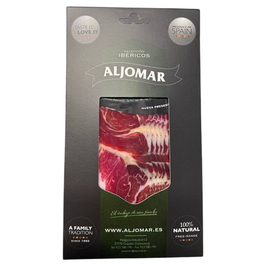 Aljomar Iberico Sliced Cereal-Fed 50% Pork Shoulder 100g