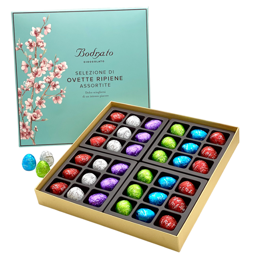 Bodrato Scatola 36 Ovetti Box with Chocolate Eggs 440g