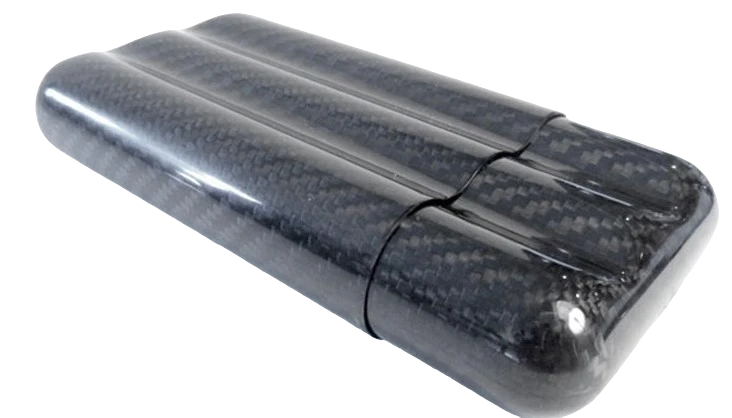Cigar Case Carbon for 3pcs