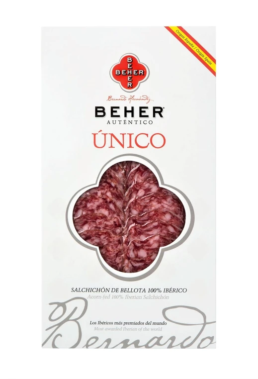 Beher Acorn-Fed 100% Iberian Salchichon 100g Tray
