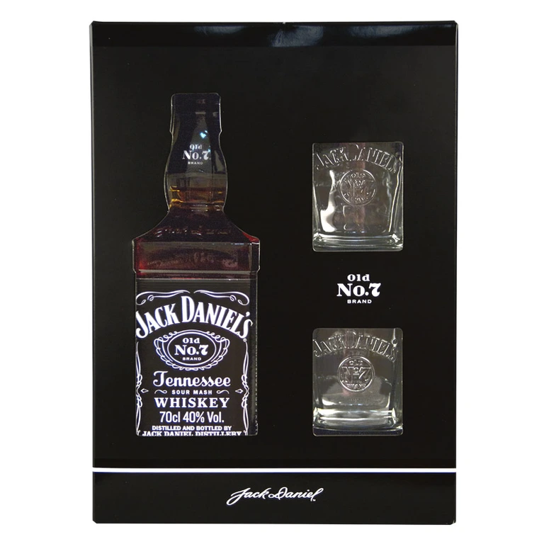 Jack Daniels Set 2 Glasses 70cl